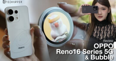 รีวิว OPPO Reno16 5G และ OPPO Reno16 F 5G ดีไซน์ดวงดาวแบบ 3 มิติ สุดล้ำ กล้องมุมกว้างความละเอียดสูง 50MP และสุดยอดอุปกรณ์เสริม OPPO Bubble หน้าจอเสริมและตัวช่วยเซลฟี่ด้วยกล้องหลังสุดว้าว!